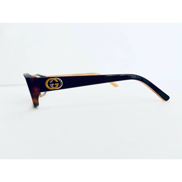 Gucci Tortoise Rectangular Frame Glasses - Picture 3 of 12